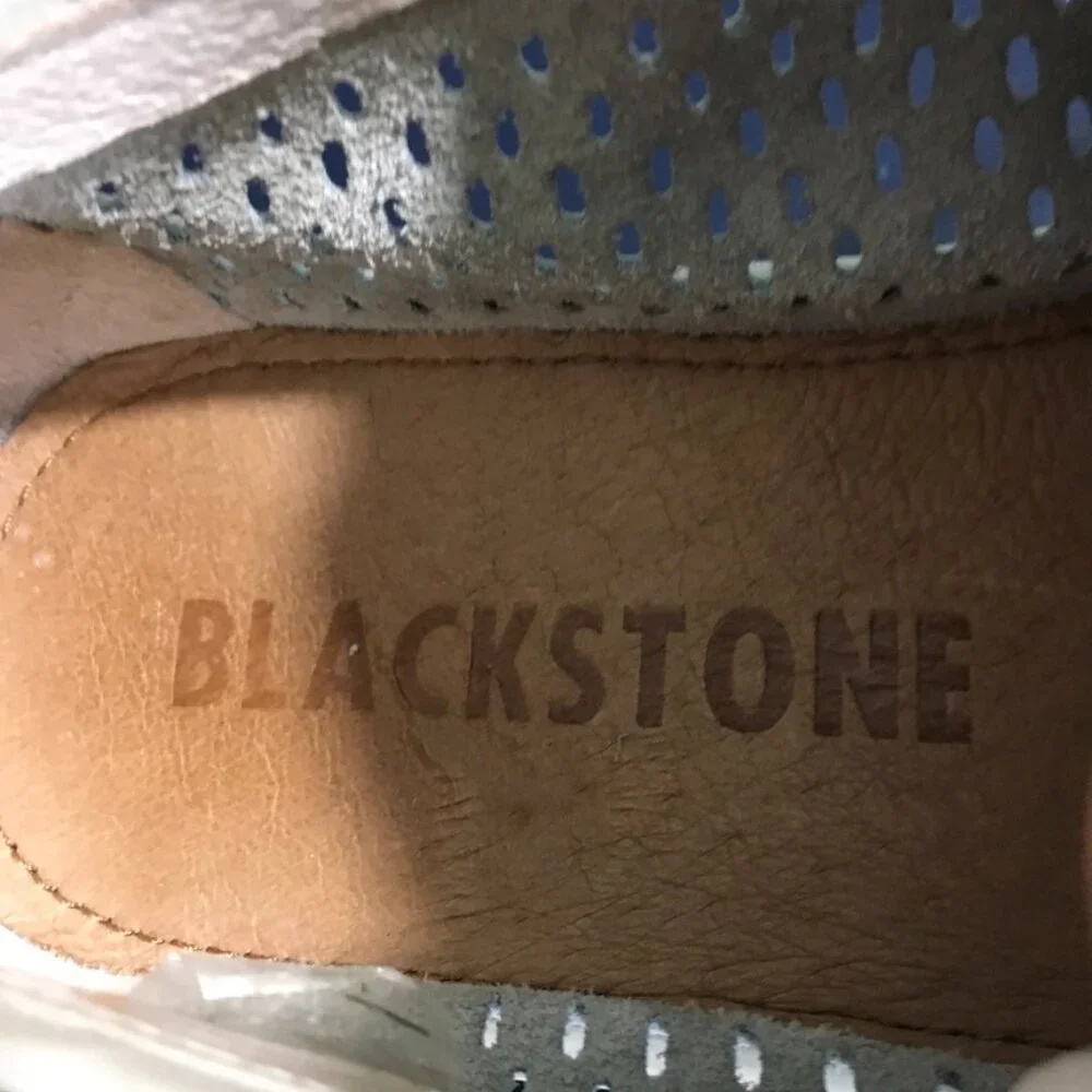 Blackstone Womens Leather Sneaker Limestone